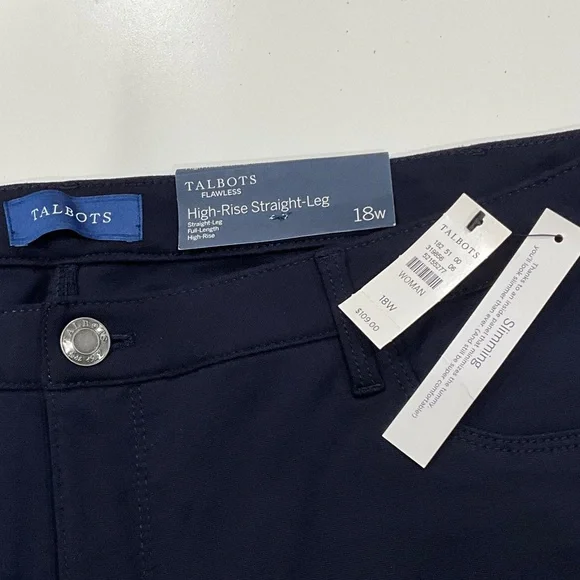Talbots Women’s Navy Dress Pants - Picture 2 of 5